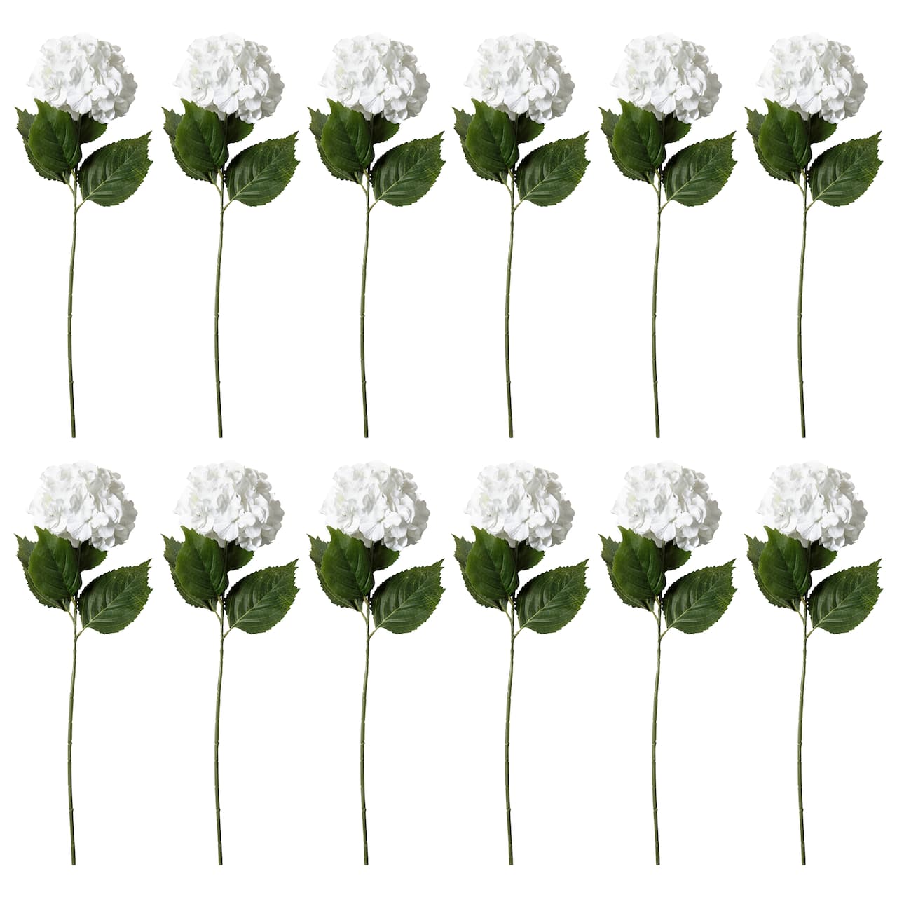 12 Pack: Classic Traditions™ White Hydrangea Stem by Ashland®